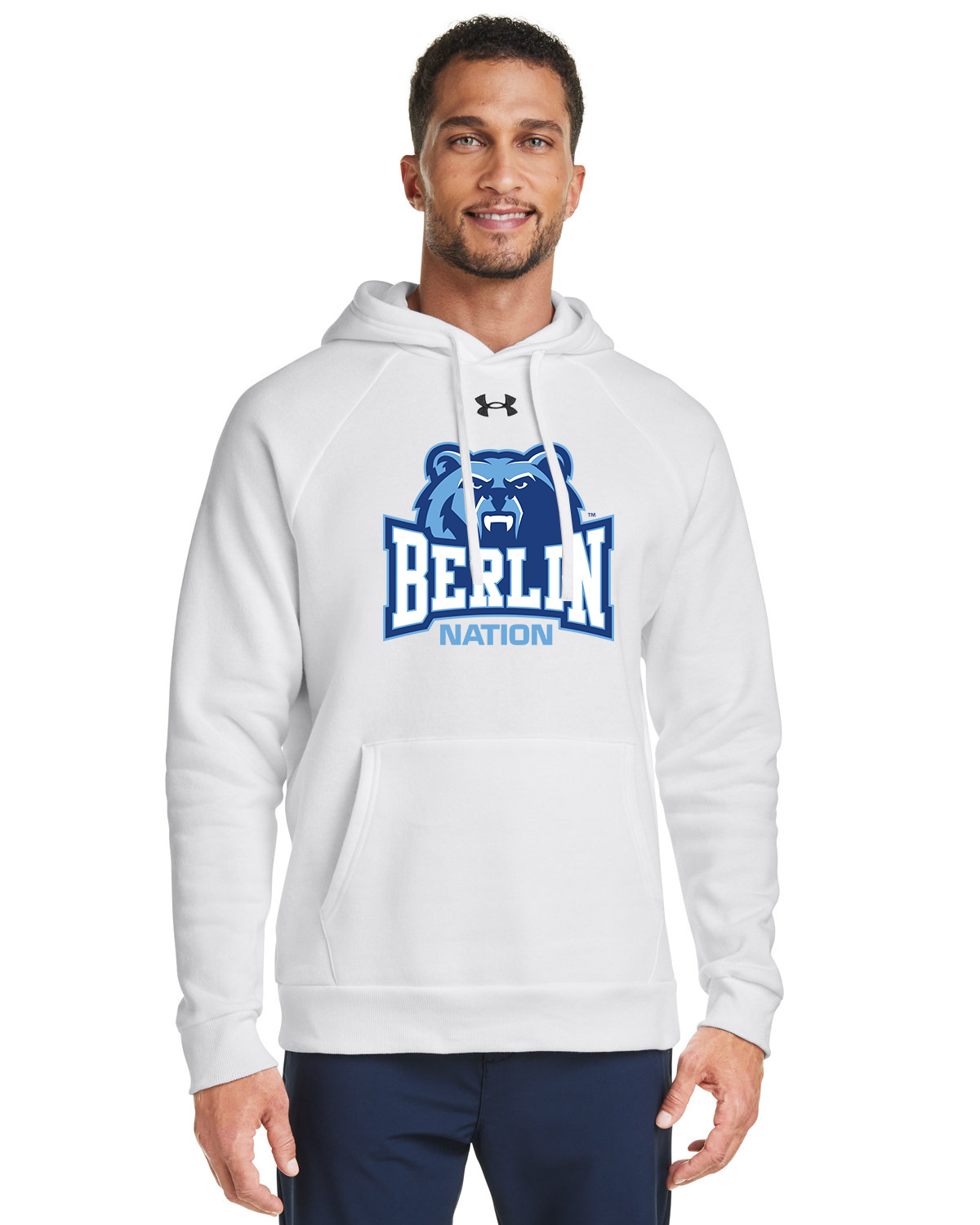 "Berlin Nation" Under Armour Men's Rival Fleece Hoodie Sweatshirt