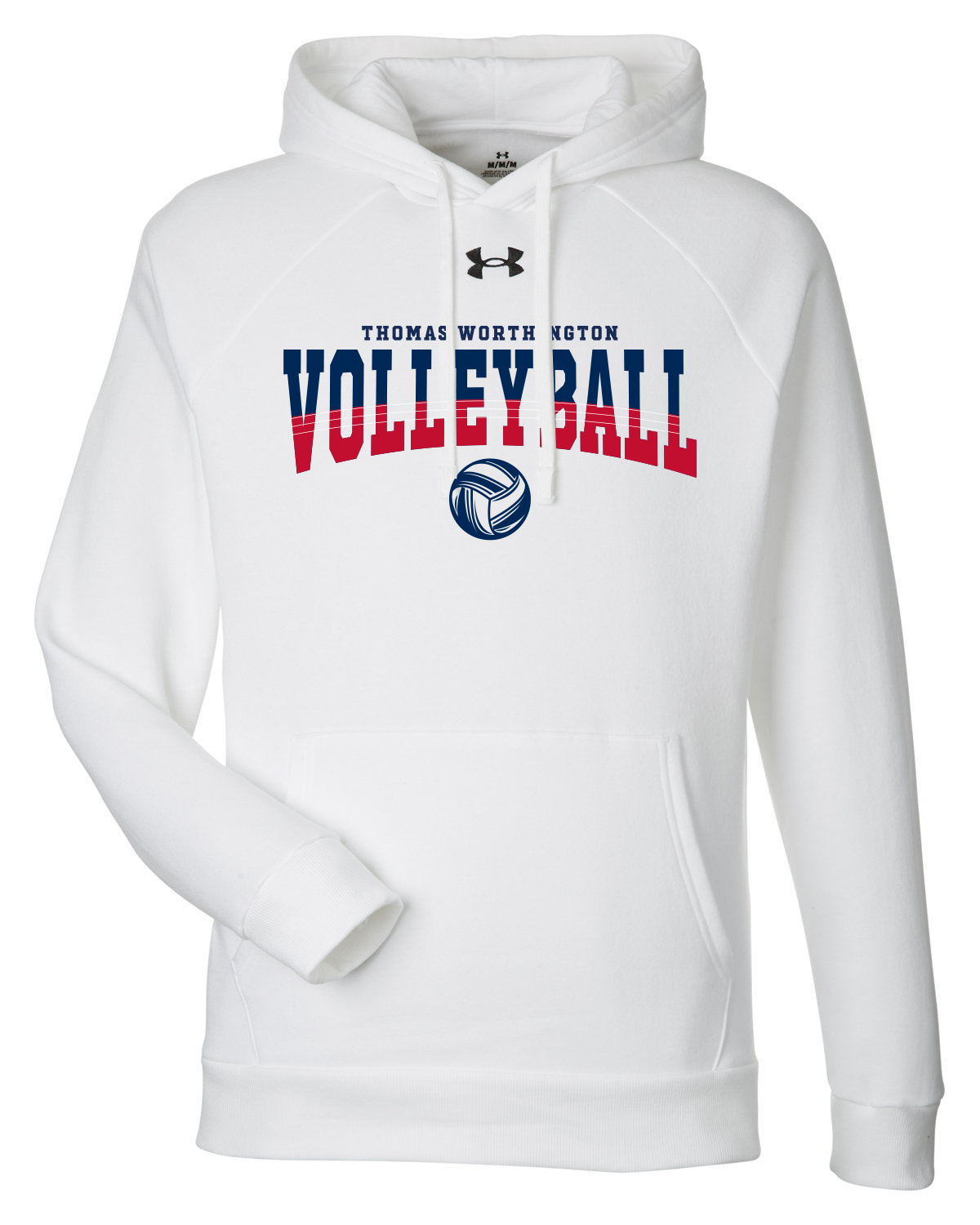 Men's "Thomas Worthington Volleyball" Under Armour Rival Fleece Hoodie