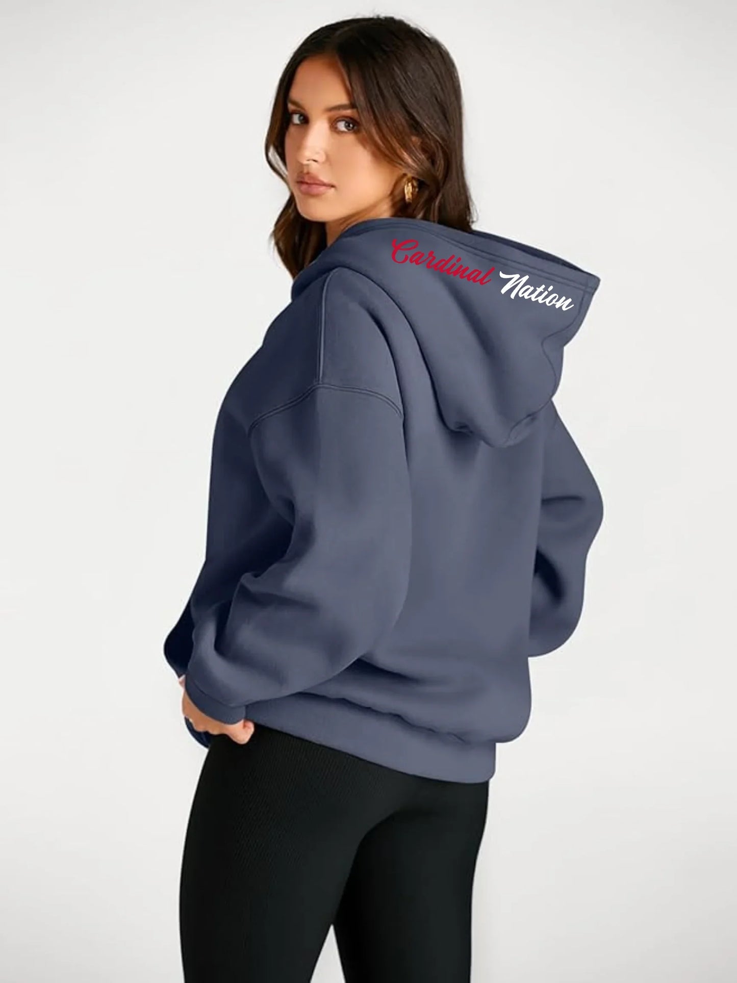"Thomas Worthington Girls Basketball" Women's Oversized Hoodie - Varsity92