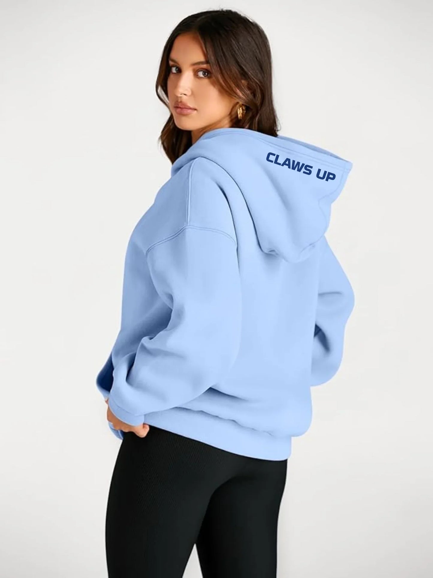 Olentangy "Berlin Bears Gymnastics" + "Claws Up" on Hood Women's Oversized Hoodie - Varsity92