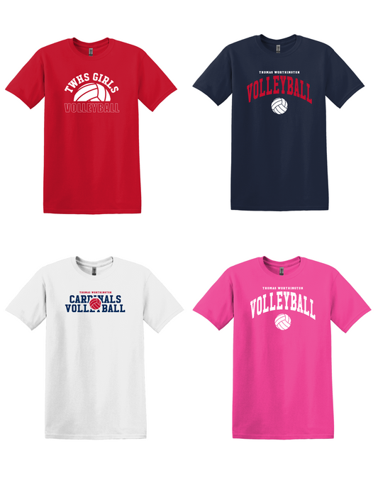 TWHS Girls Volleyball 2026 Practice Tee 4-Pack
