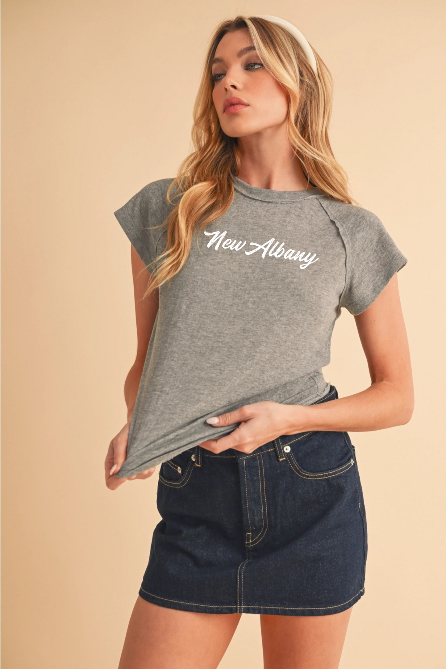"New Albany" Women's Ivy Tee
