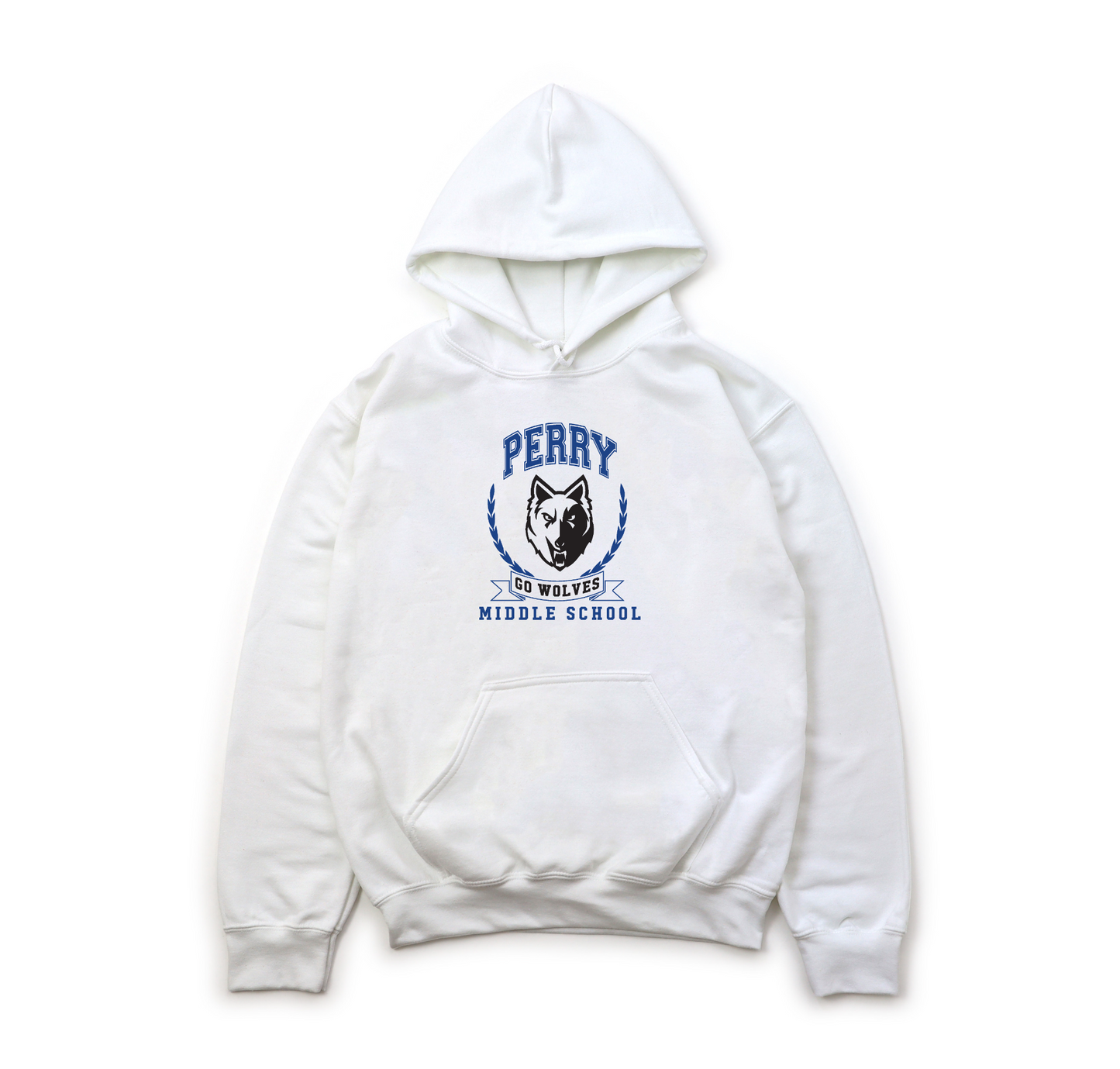 "Perry Middle School Go Wolves" Unisex Heavy Blend Hoodie