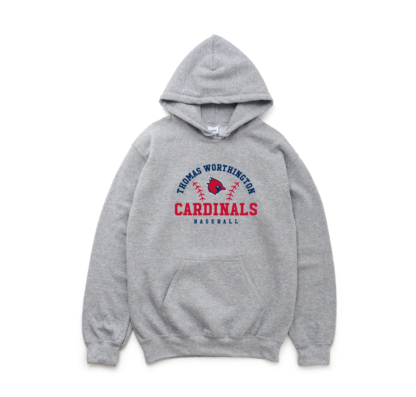 "Thomas Worthington Cardinals Baseball" Unisex Heavy Blend Hoodie - Varsity92