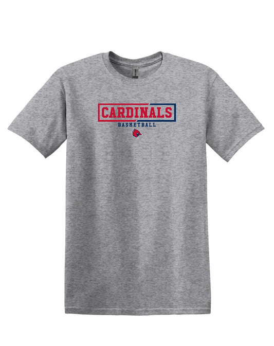 "Cardinals Basketball" Unisex Softstyle Tee - Varsity92