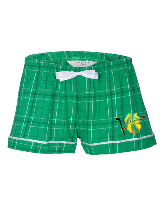 Dublin Field Hockey Mascot Boxercraft Women’s Flannel Shorts