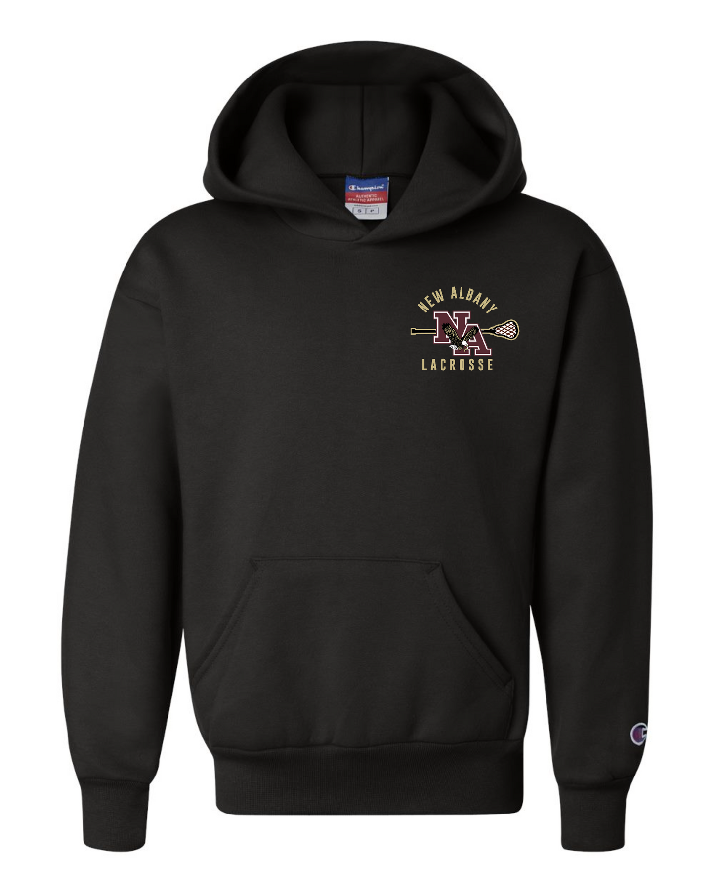 Champion® "New Albany Eagles Lacrosse" YOUTH  Hoodie + Personalization