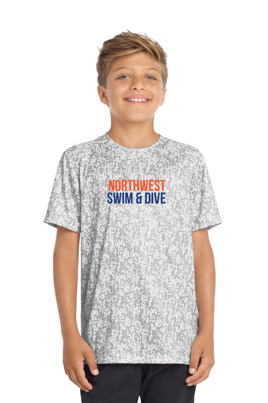 "Northwest Swim & Dive" Sport-Tek Youth Digi Camo Tee