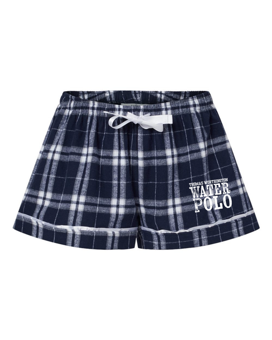 "Thomas Worthington Water Polo" Boxercraft Women’s Flannel Shorts