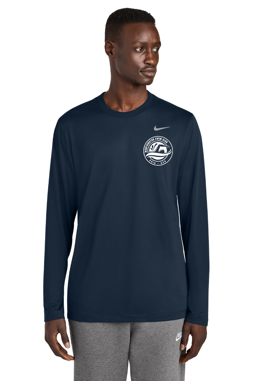 "Worthington Swim Club" Nike Dri-FIT Legend Long Sleeve Tee