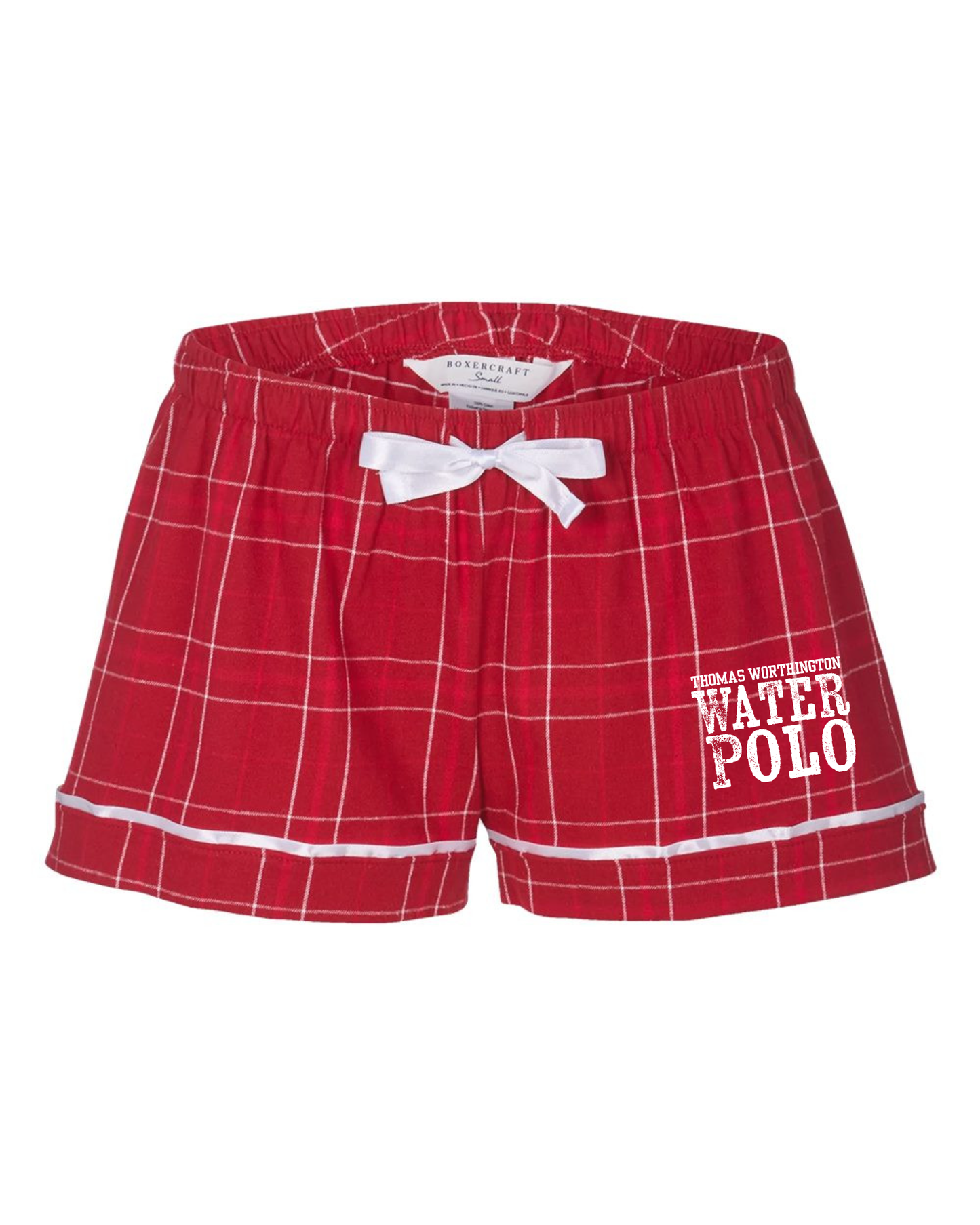 "Thomas Worthington Water Polo" Boxercraft Women’s Flannel Shorts