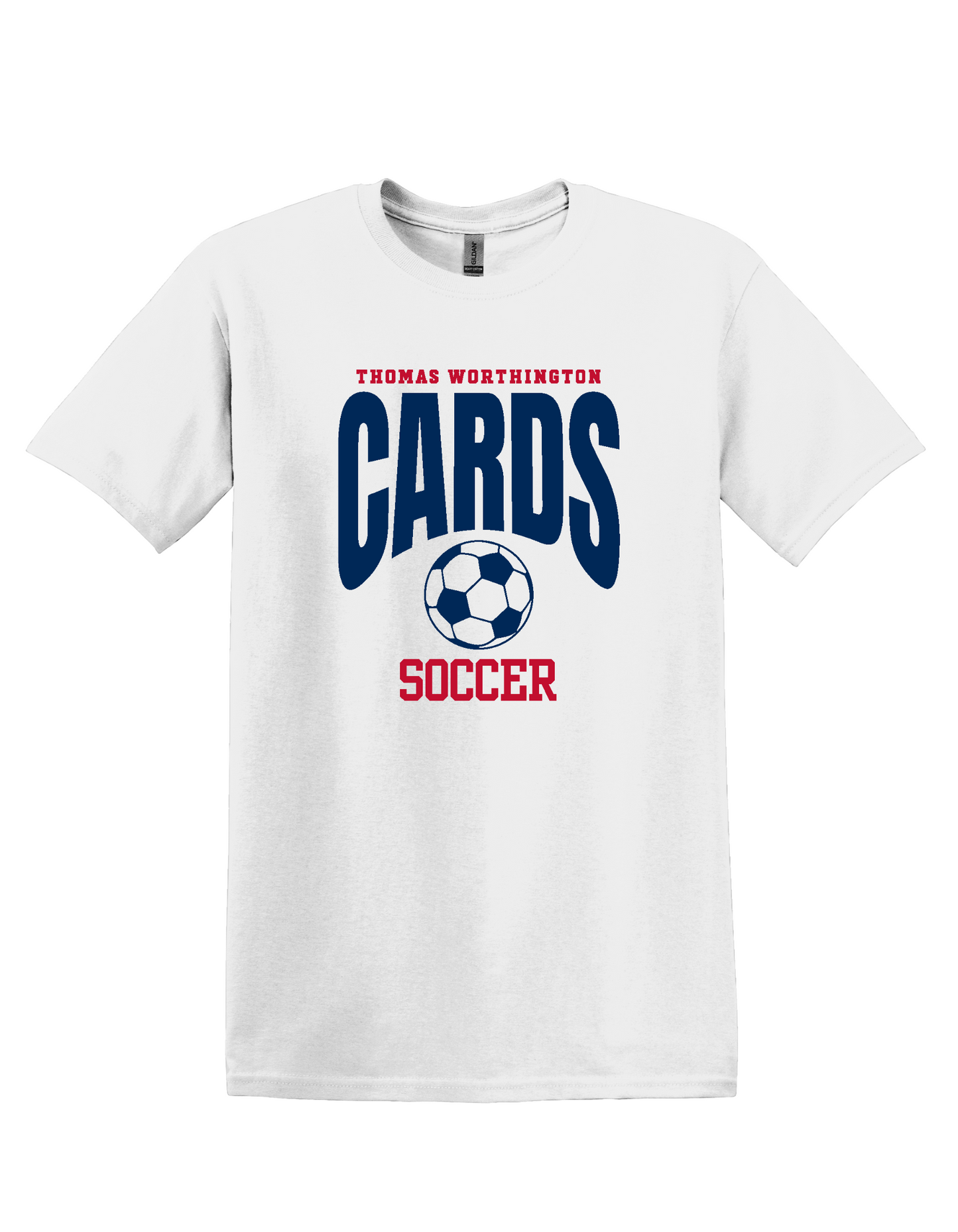 "Cards Soccer" Thomas Worthington Softstyle Unisex Tee (Adult & Youth Sizes)