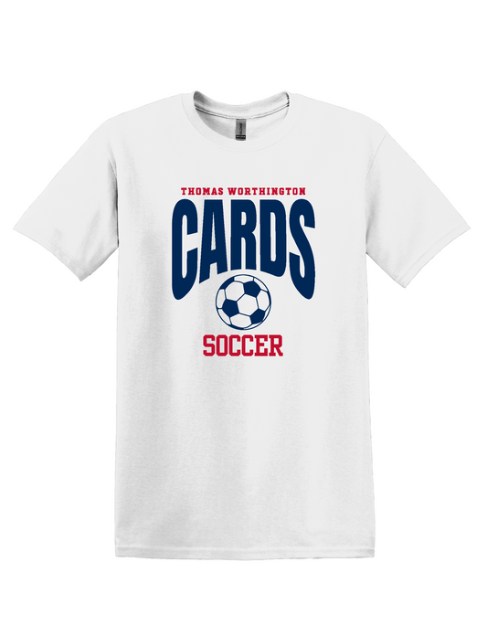 "Cards Soccer" Thomas Worthington Softstyle Unisex Tee (Adult & Youth Sizes)