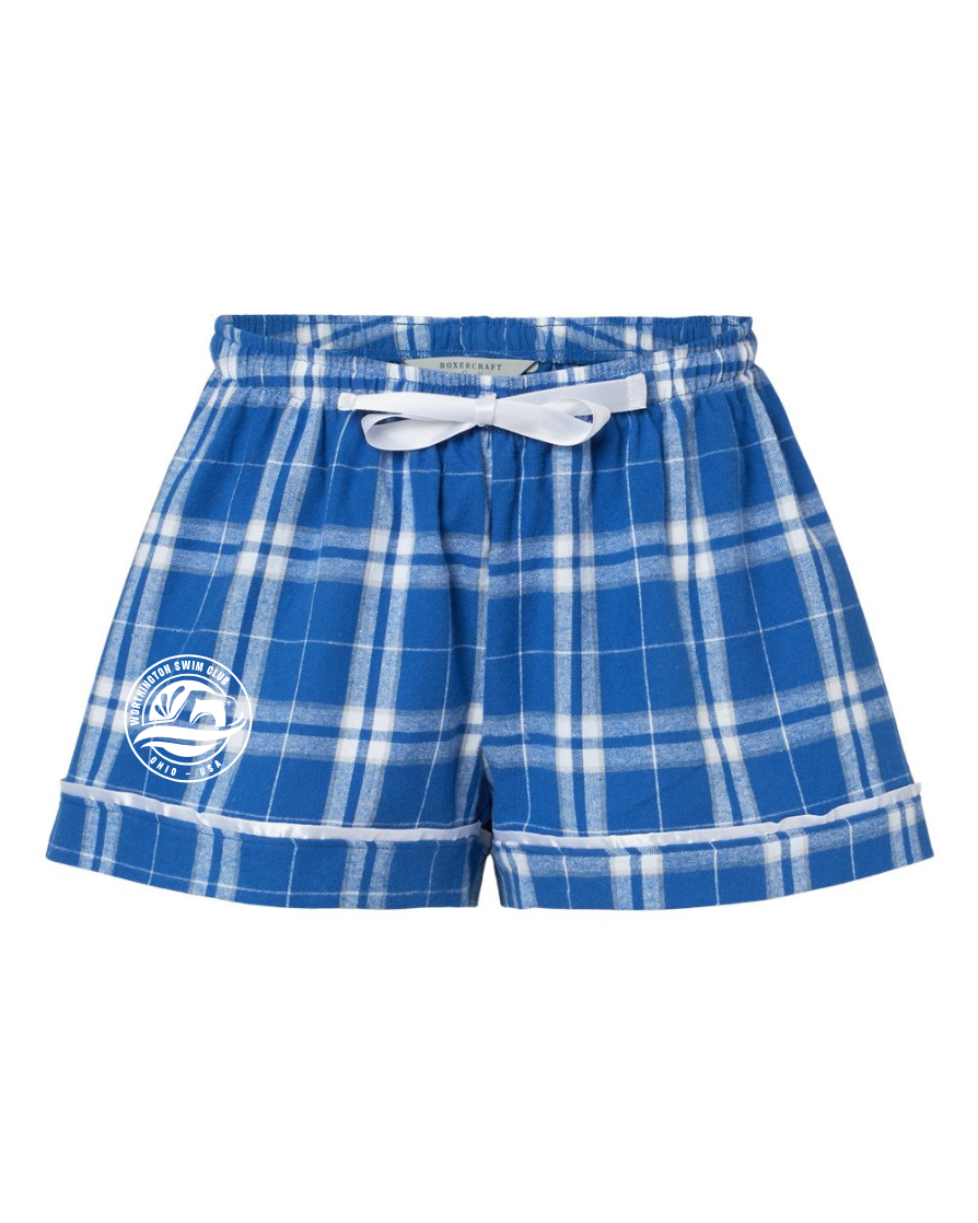 "Worthington Swim Club" Boxercraft Women's Flannel Shorts