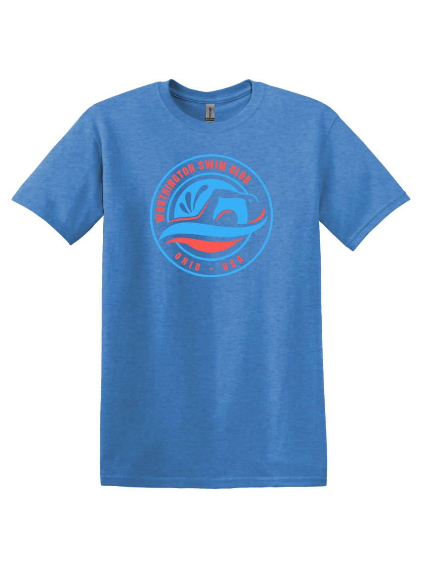"Worthington Swim Club" Unisex Softstyle Tee (Adult & Youth Sizes)