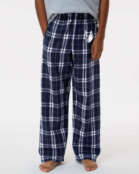 Wolf Logo YOUTH Flannel Lounge Pants