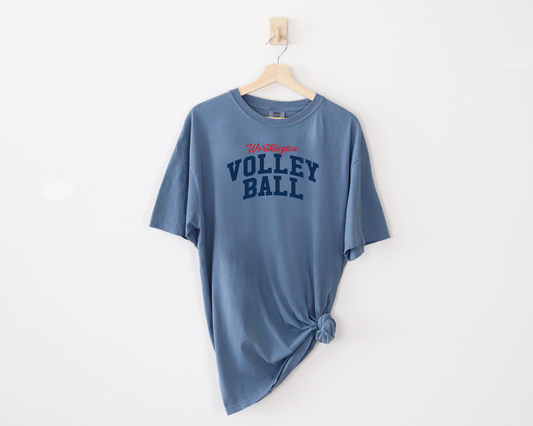 "Worthington Volleyball" Comfort Colors Unisex Vintage Tee