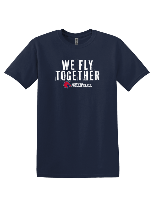 "We Fly Together" Thomas Worthington Volleyball Unisex Softstyle Tee