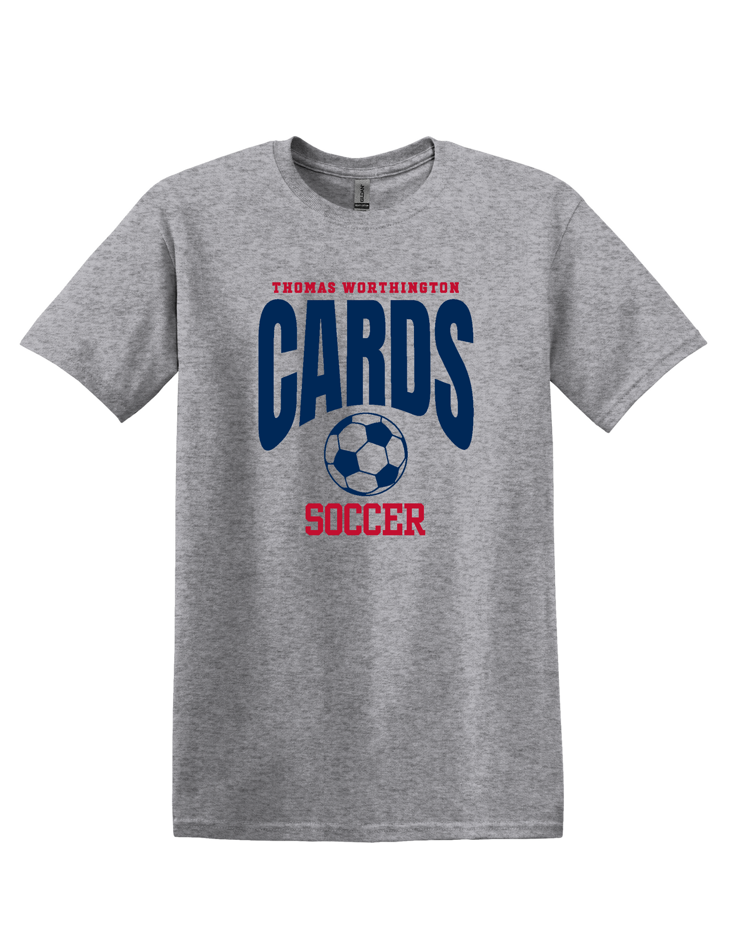 "Cards Soccer" Thomas Worthington Softstyle Unisex Tee (Adult & Youth Sizes)