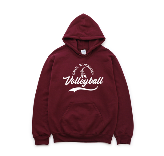 "Canal Winchester Volleyball" Script Unisex Heavy Blend Hoodie