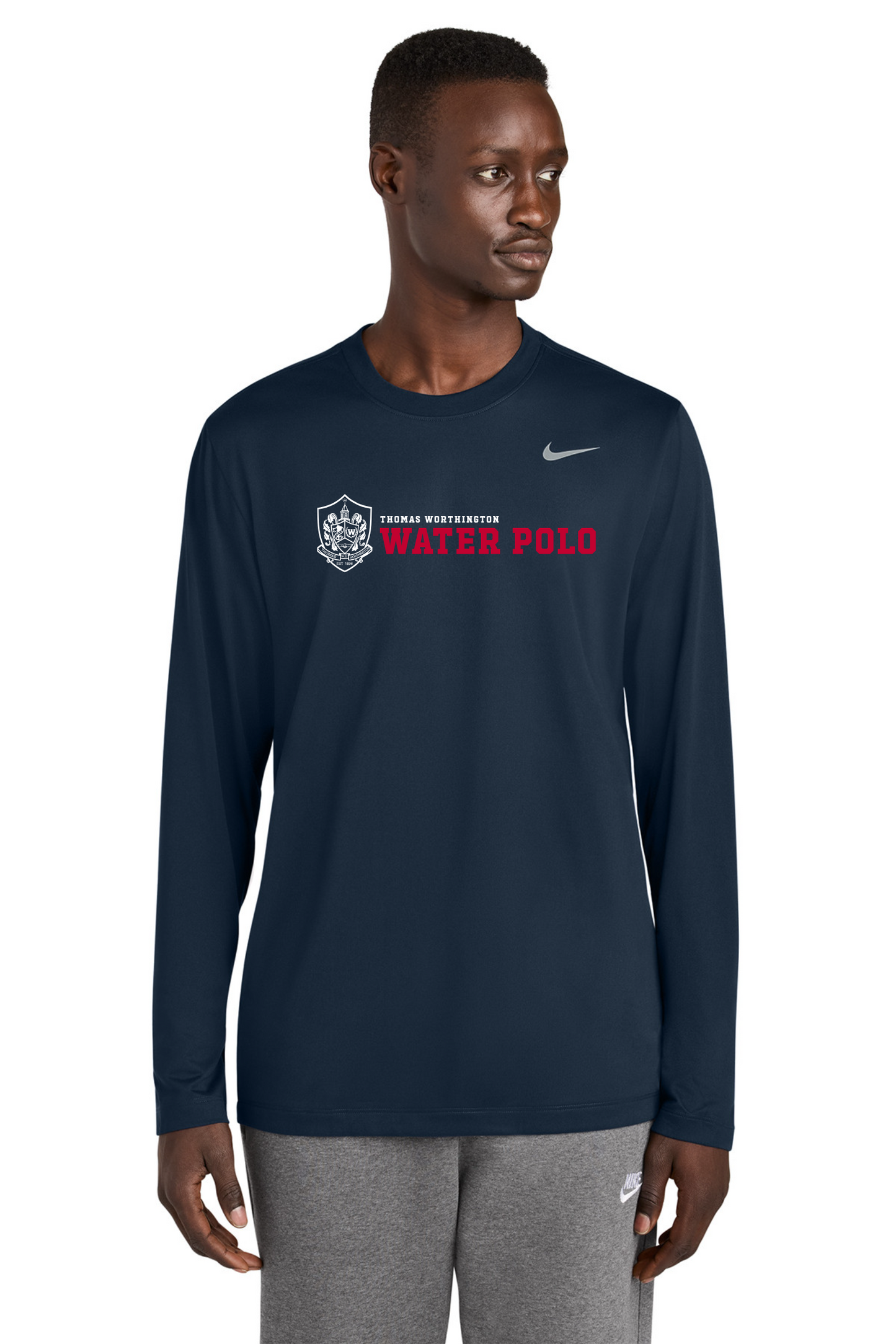 "Thomas Worthington Water Polo" Nike Men's rLegend Dr-Fit Long Sleeve Tee