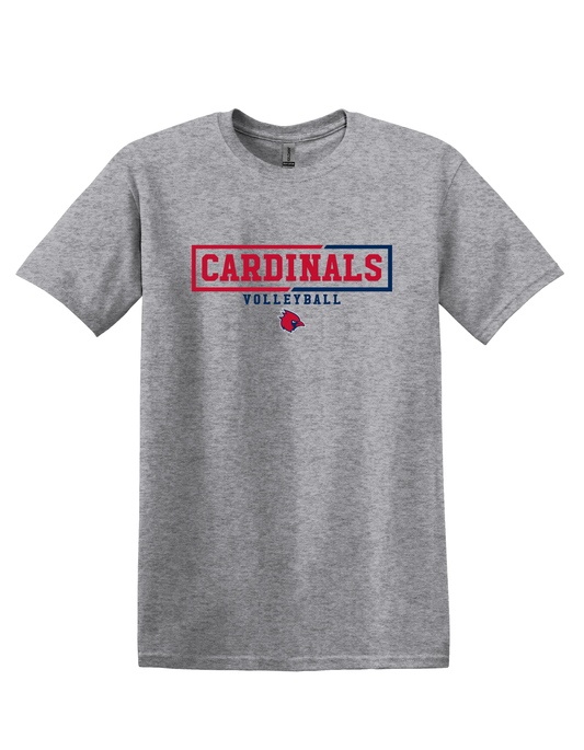 "Cardinals Volleyball" Cardinal Unisex Softstyle Tee