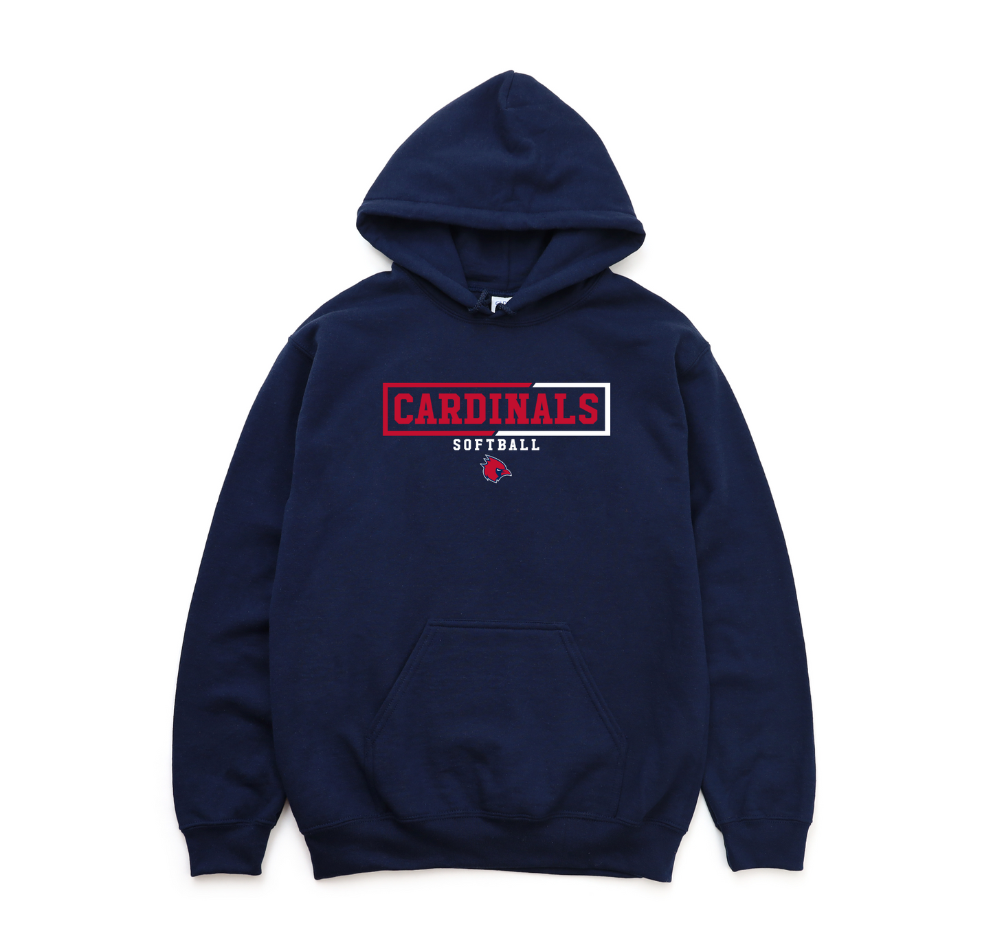 "Cardinals Softball" Unisex Heavy Blend Hoodie