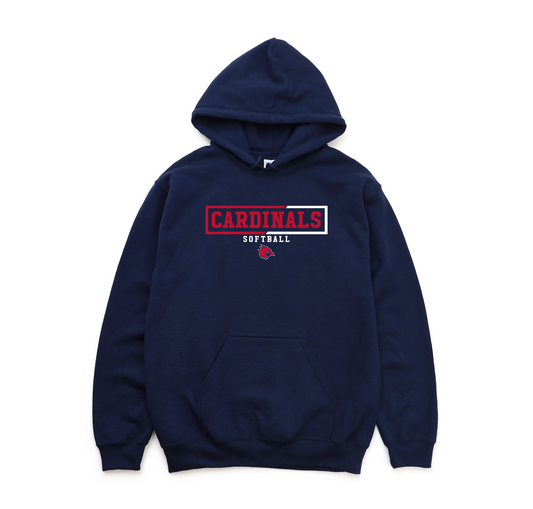 "Cardinals Softball" Unisex Heavy Blend Hoodie