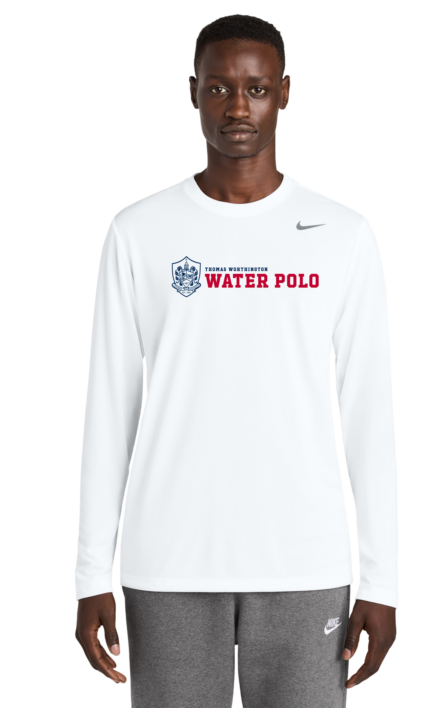 "Thomas Worthington Water Polo" Nike Men's rLegend Dr-Fit Long Sleeve Tee