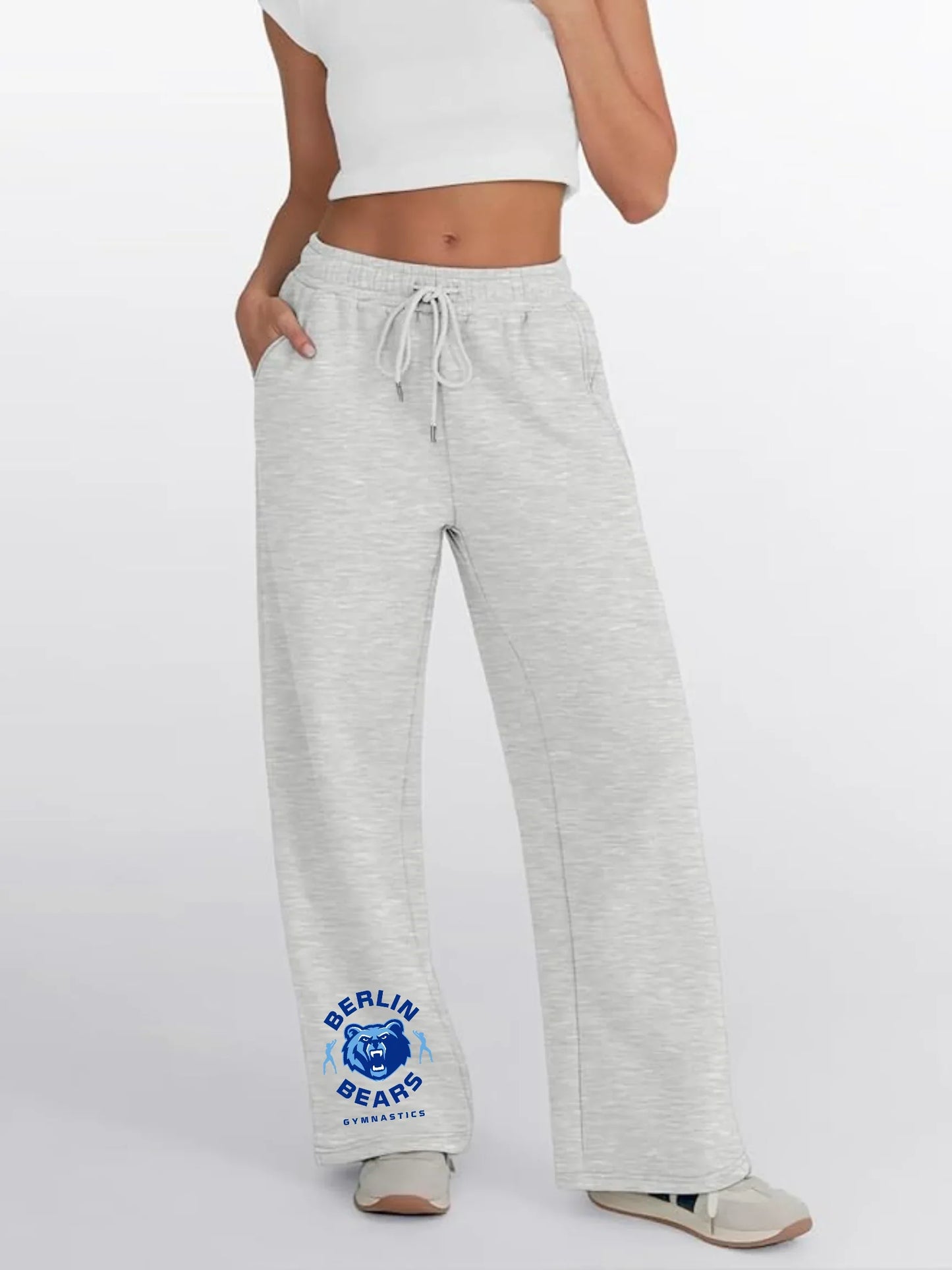 Olentangy "Berlin Bears Gymnastics" Fleece Wide-Leg Women’s Sweatpants - Varsity92