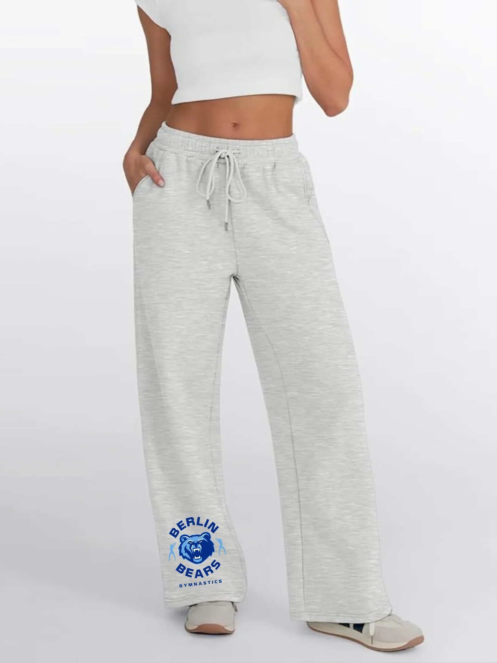 Olentangy "Berlin Bears Gymnastics" Fleece Wide-Leg Women’s Sweatpants - Varsity92