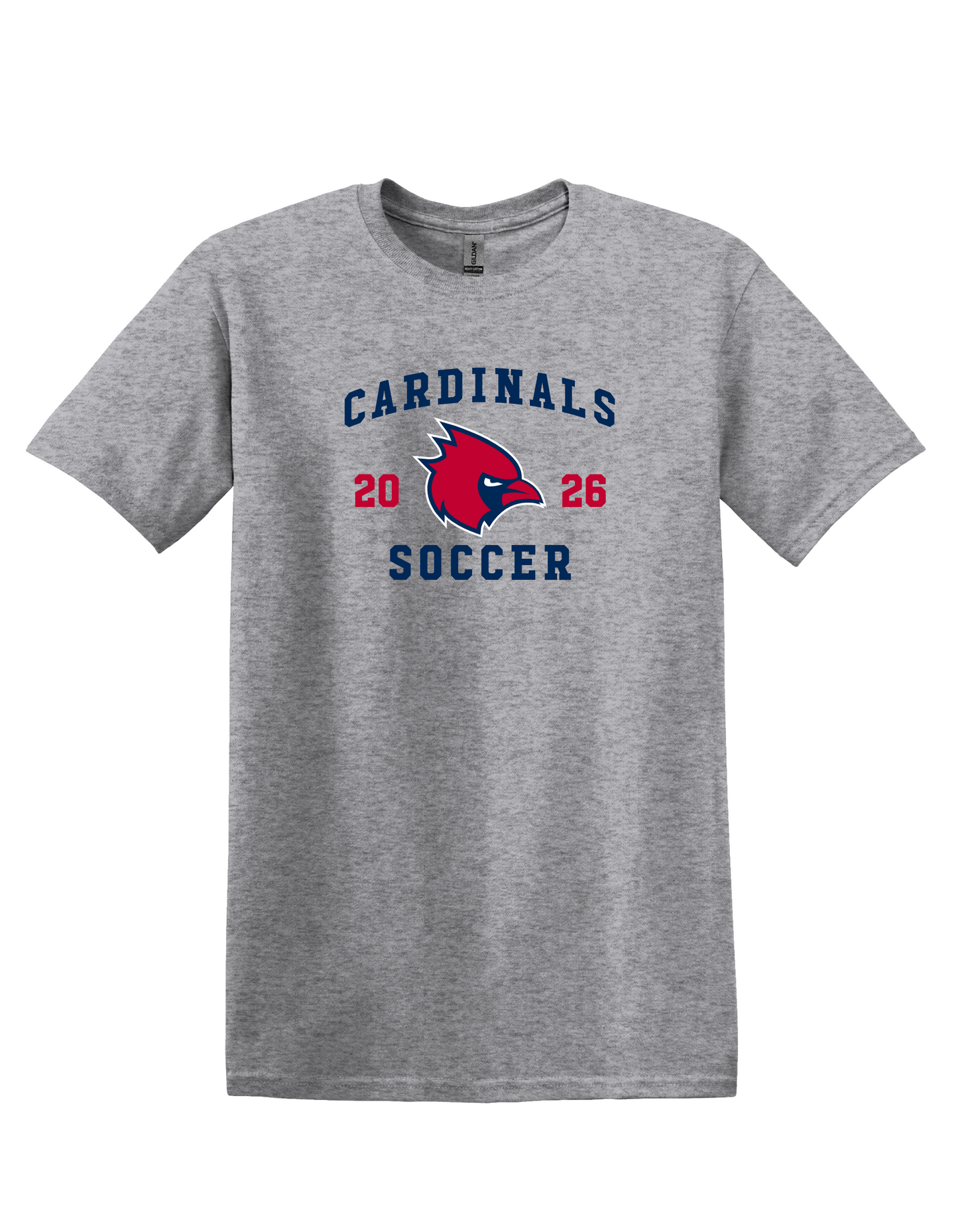 "Cardinals 2026 Soccer" Thomas Worthington Softstyle Unisex Tee (Adult & Youth Sizes)