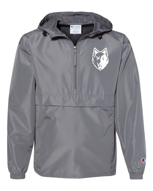 "Wolf" Embroidered Champion Unisex Packable Jacket