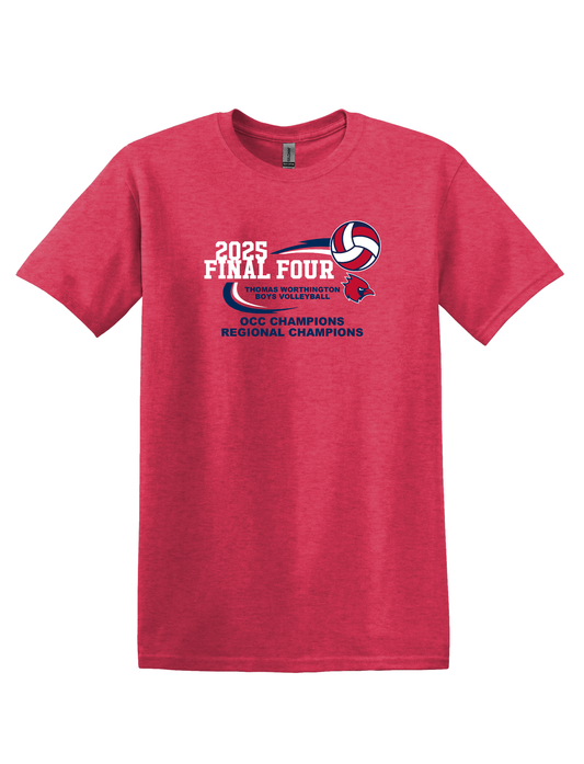 "Cardinals Final Four" 2025 Boys Volleyball Tee