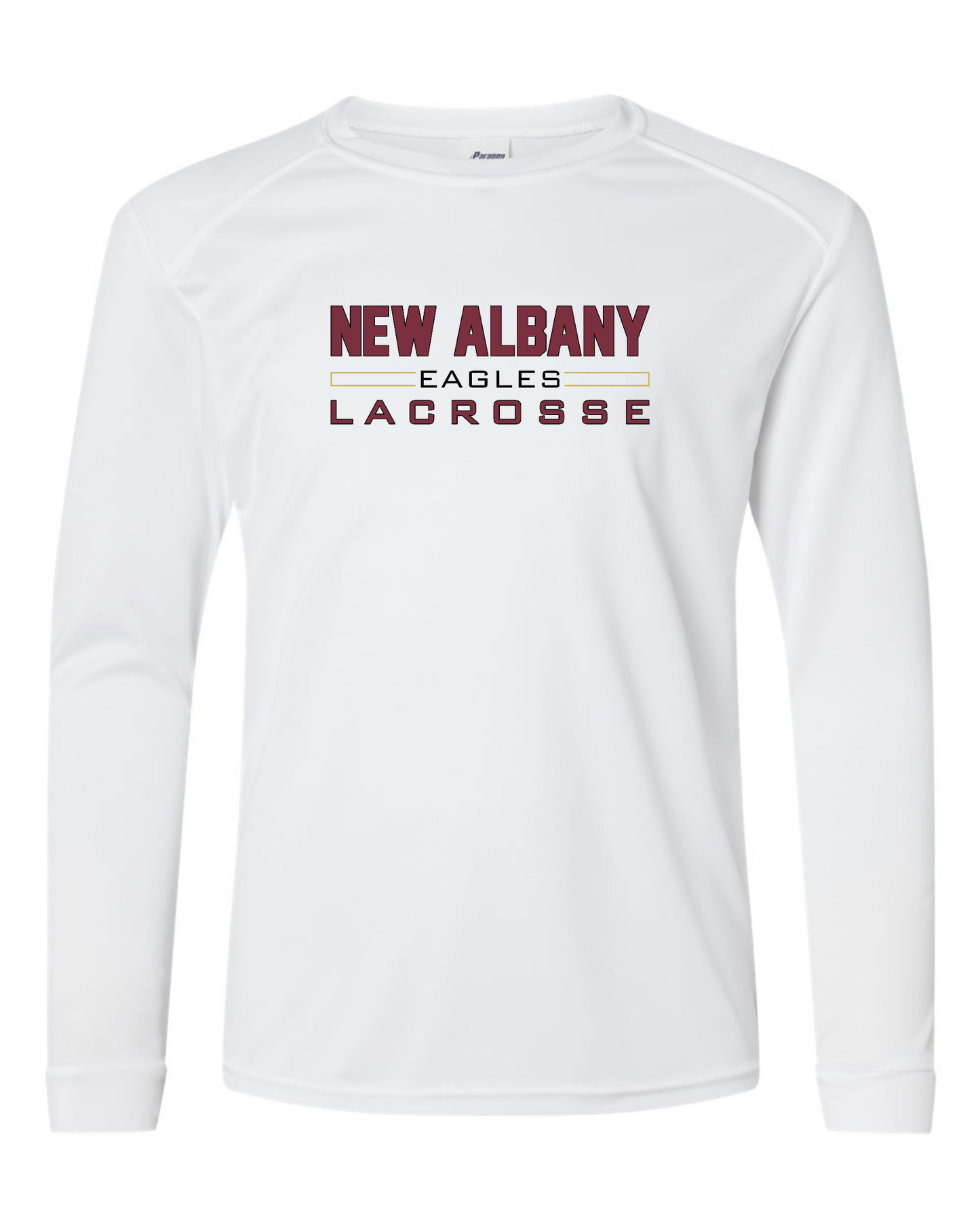 "New Albany Eagles Lacrosse" YOUTH Performance Long Sleeve Tee