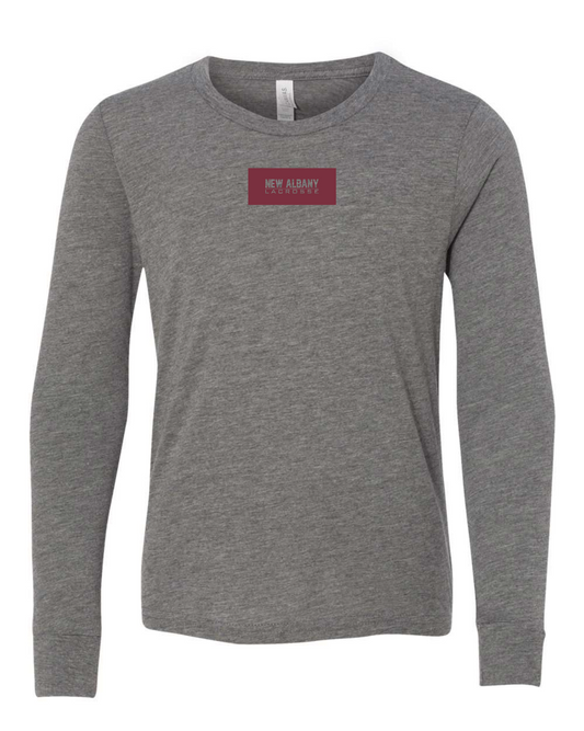 "New Albany Eagles Lacrosse" YOUTH Unisex Super Soft Long-Sleeve Tee