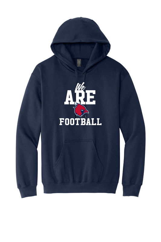 "We Are Cardinal Football" Thomas Worthington Softstyle Midweight Pullover Hooded Sweatshirt (Adult & Youth Sizes)