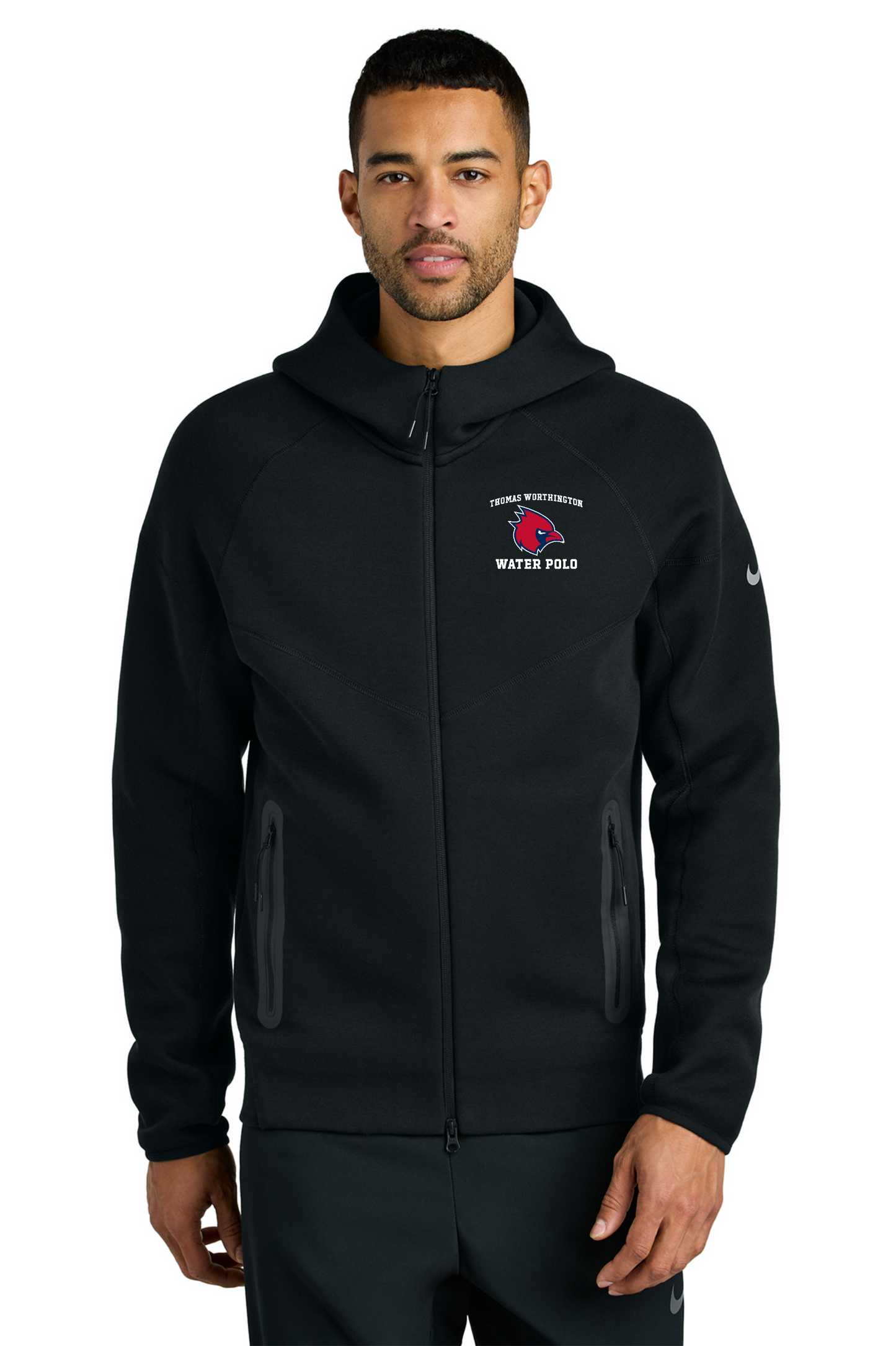 Nike Tech Fleece "Thomas Worthington Water Polo" Men's Embroidered Full-Zip Hoodie