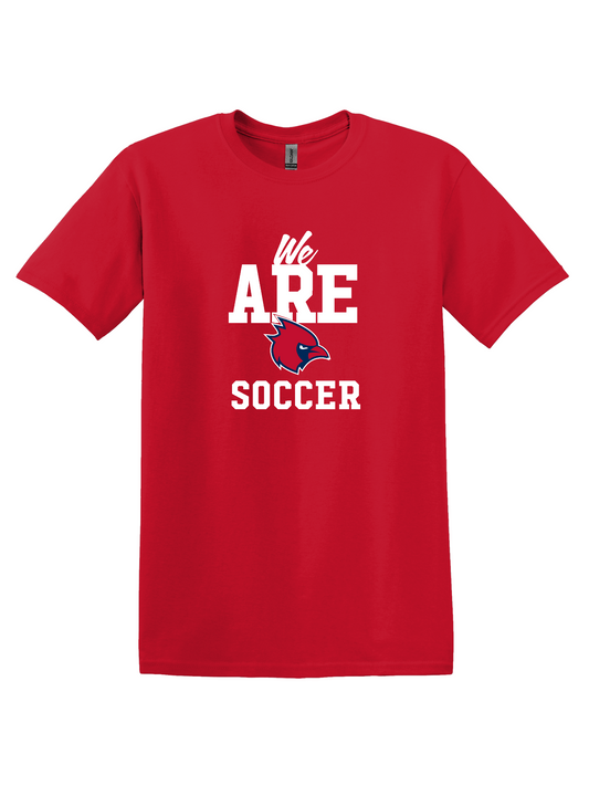 "We Are Cardinal Soccer" Thomas Worthington Softstyle Unisex Tee (Adult & Youth Sizes)