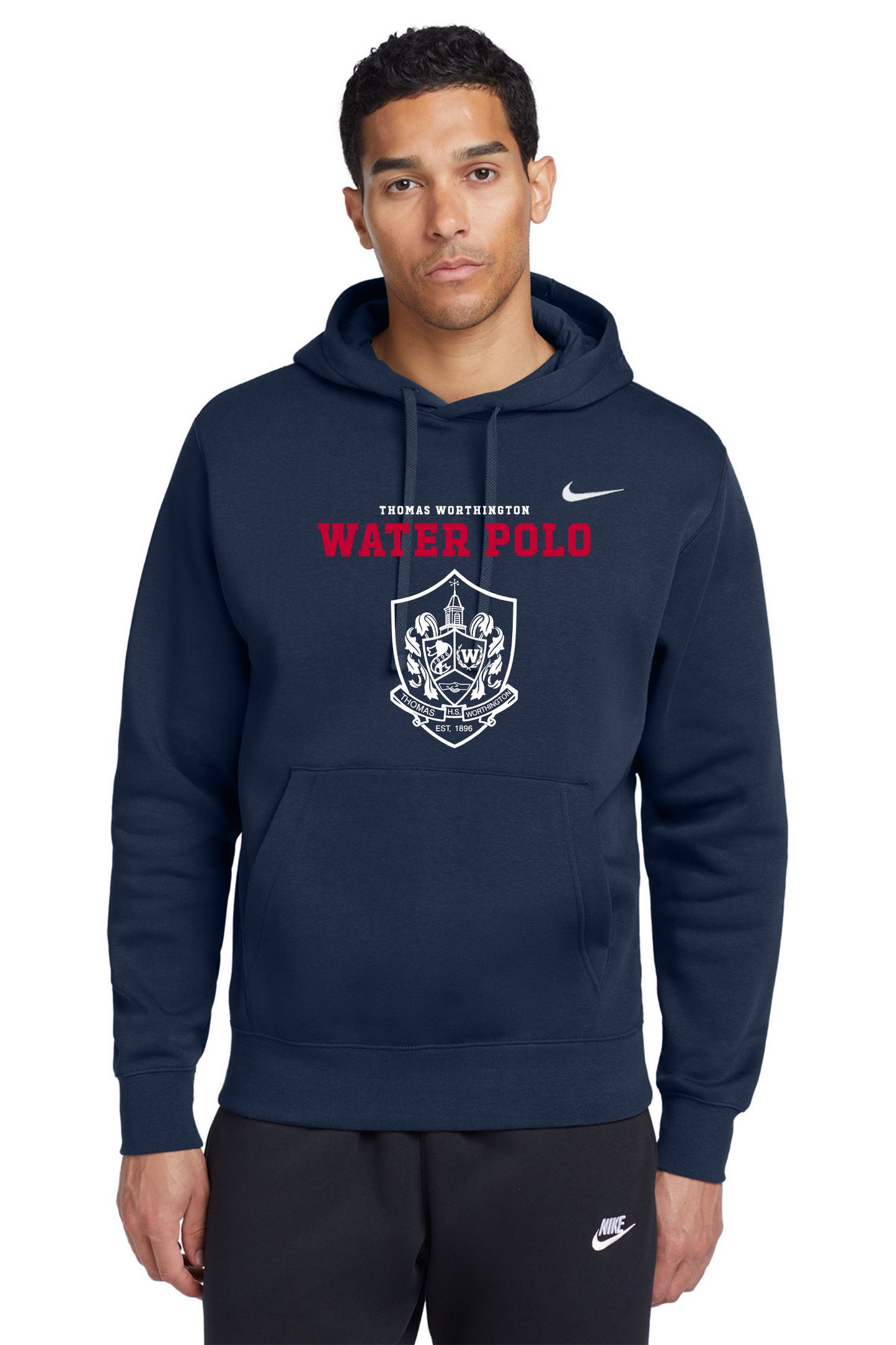 "Thomas Worthington Water Polo" Nike Club Fleece Pullover Hoodie