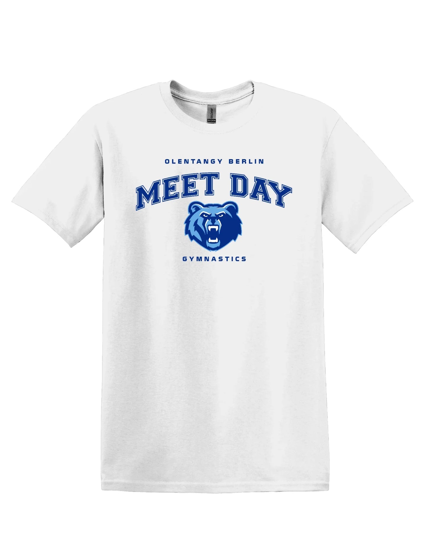 Olentangy Berlin Gymnastics "Meet Day" Unisex Softstyle Tee - Varsity92