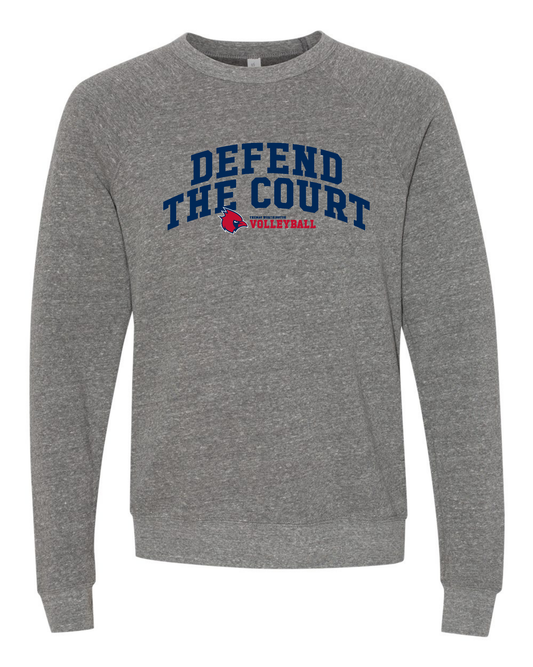 "Defend The Court" Thomas Worthington Volleyball Unisex Super Soft Crew Sweatshirt