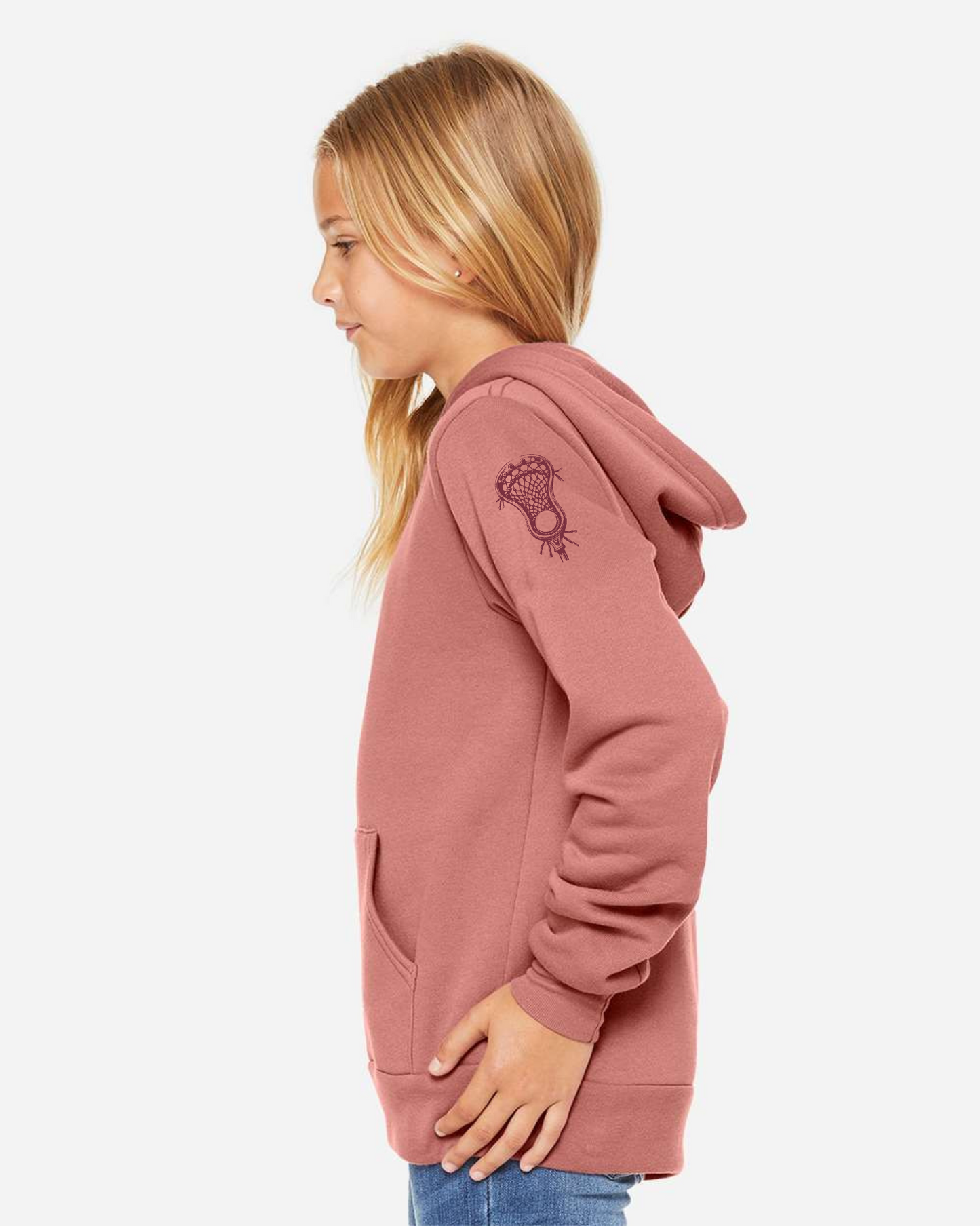 "New Albany Eagles Lacrosse" YOUTH Super Soft Hoodie