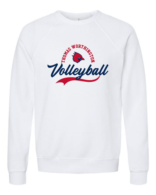 "Thomas Worthington Volleyball" Cardinal Unisex Super Soft Crew Sweatshirt