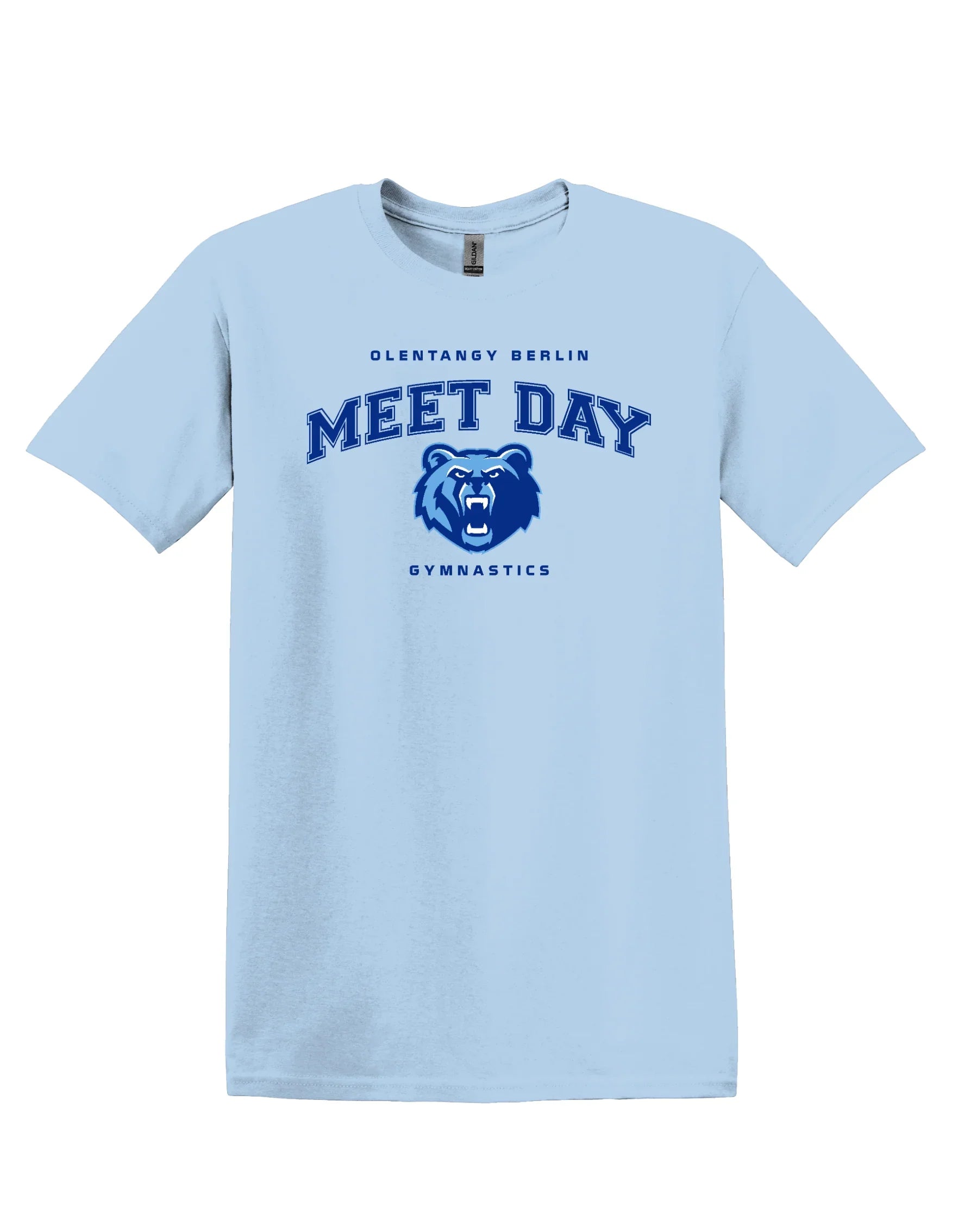 Olentangy Berlin Gymnastics "Meet Day" Unisex Softstyle Tee - Varsity92