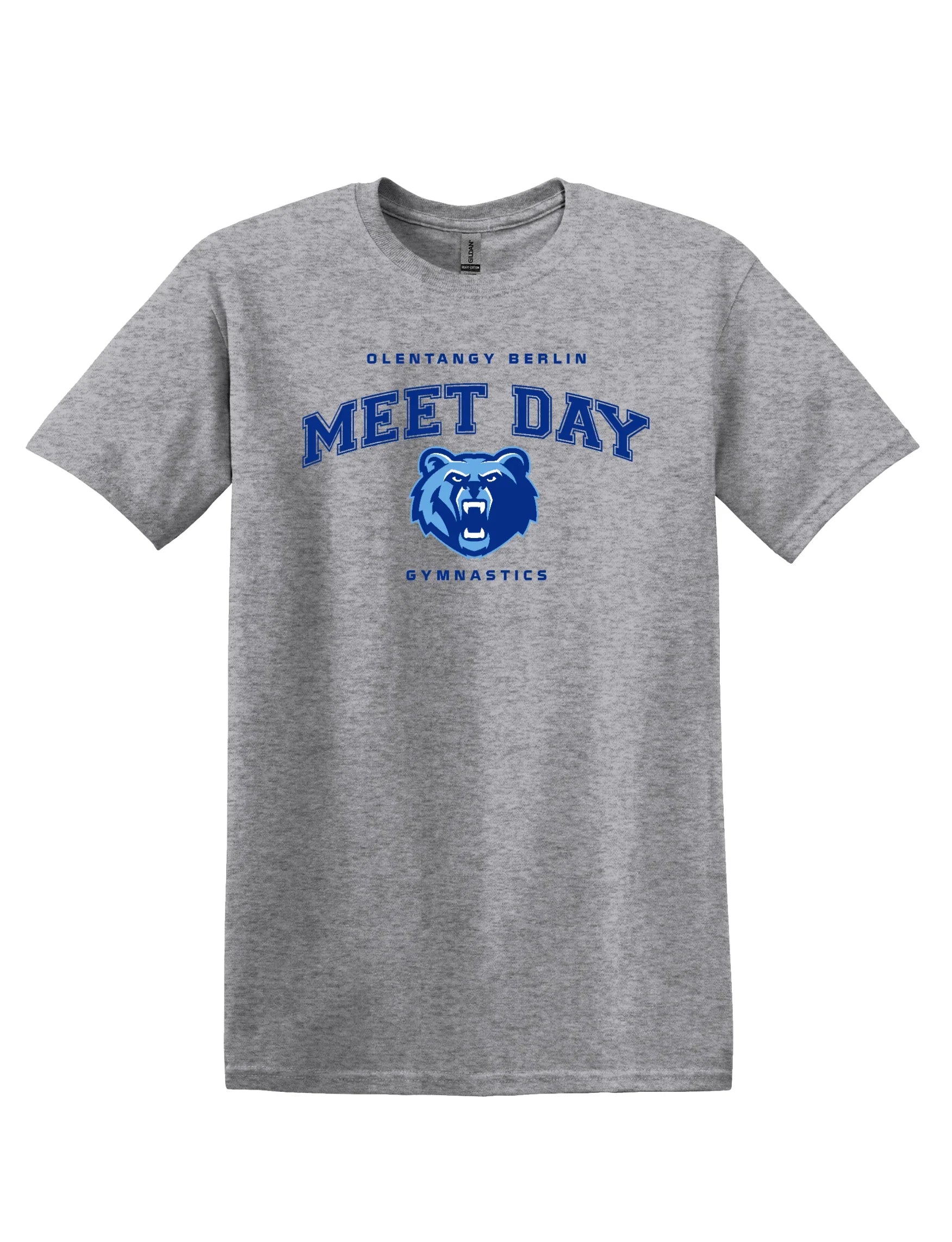 Olentangy Berlin Gymnastics "Meet Day" Unisex Softstyle Tee - Varsity92