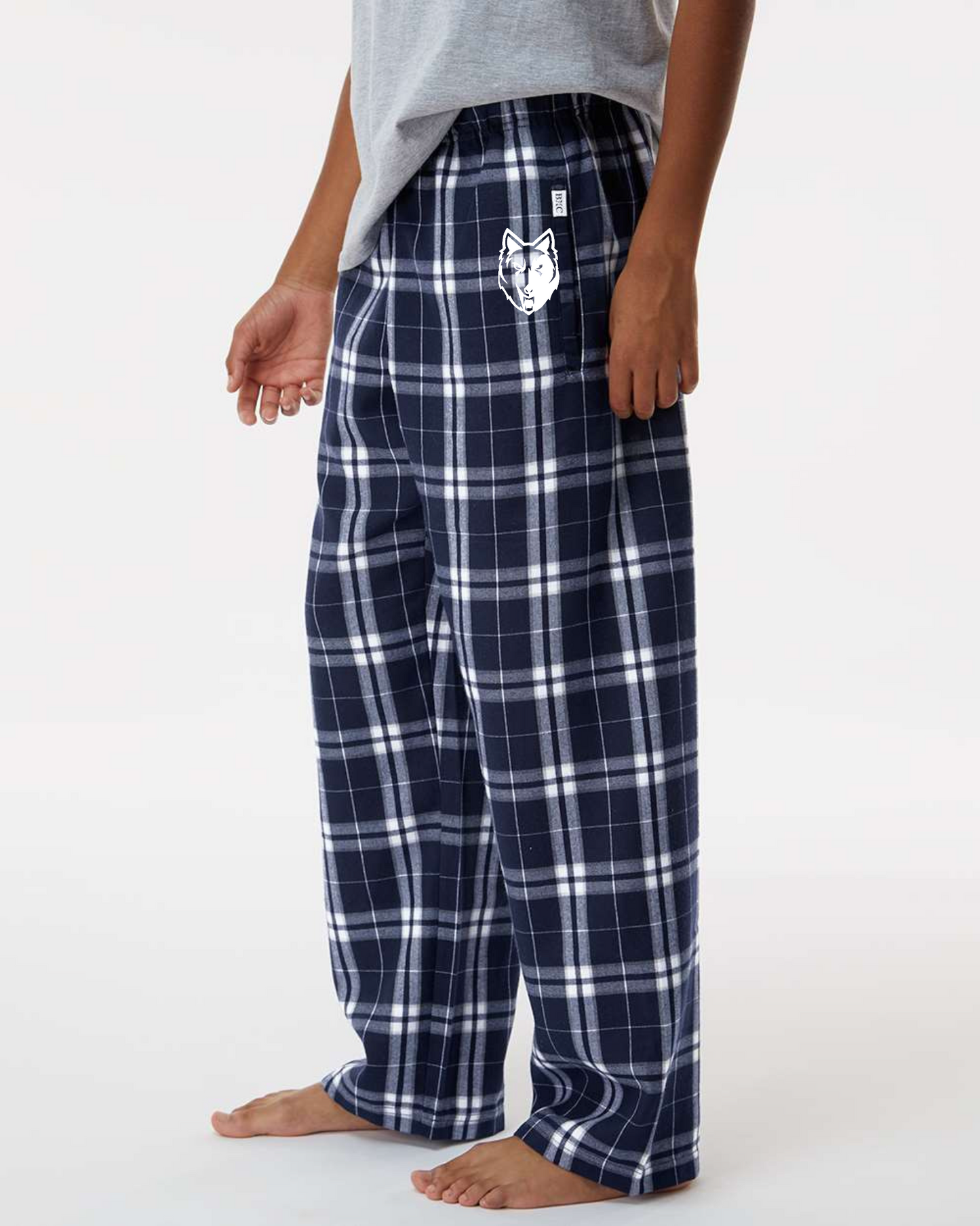 Wolf Logo YOUTH Flannel Lounge Pants