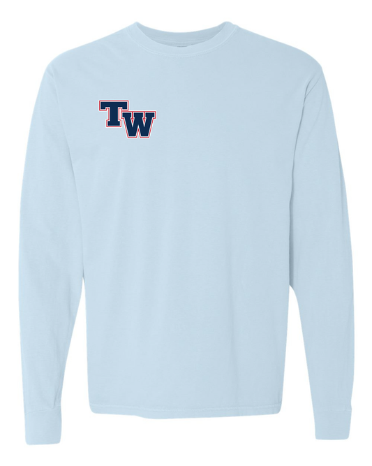 "Thomas Worthington Water Polo" Splash Comfort Colors Unisex Vintage Long Sleeve Tee