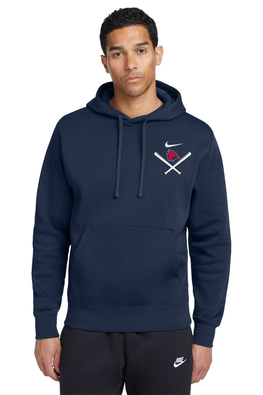Thomas Worthington "Cardinal + Baseball Bats" Nike Men's Club Fleece Hoodie - Varsity92