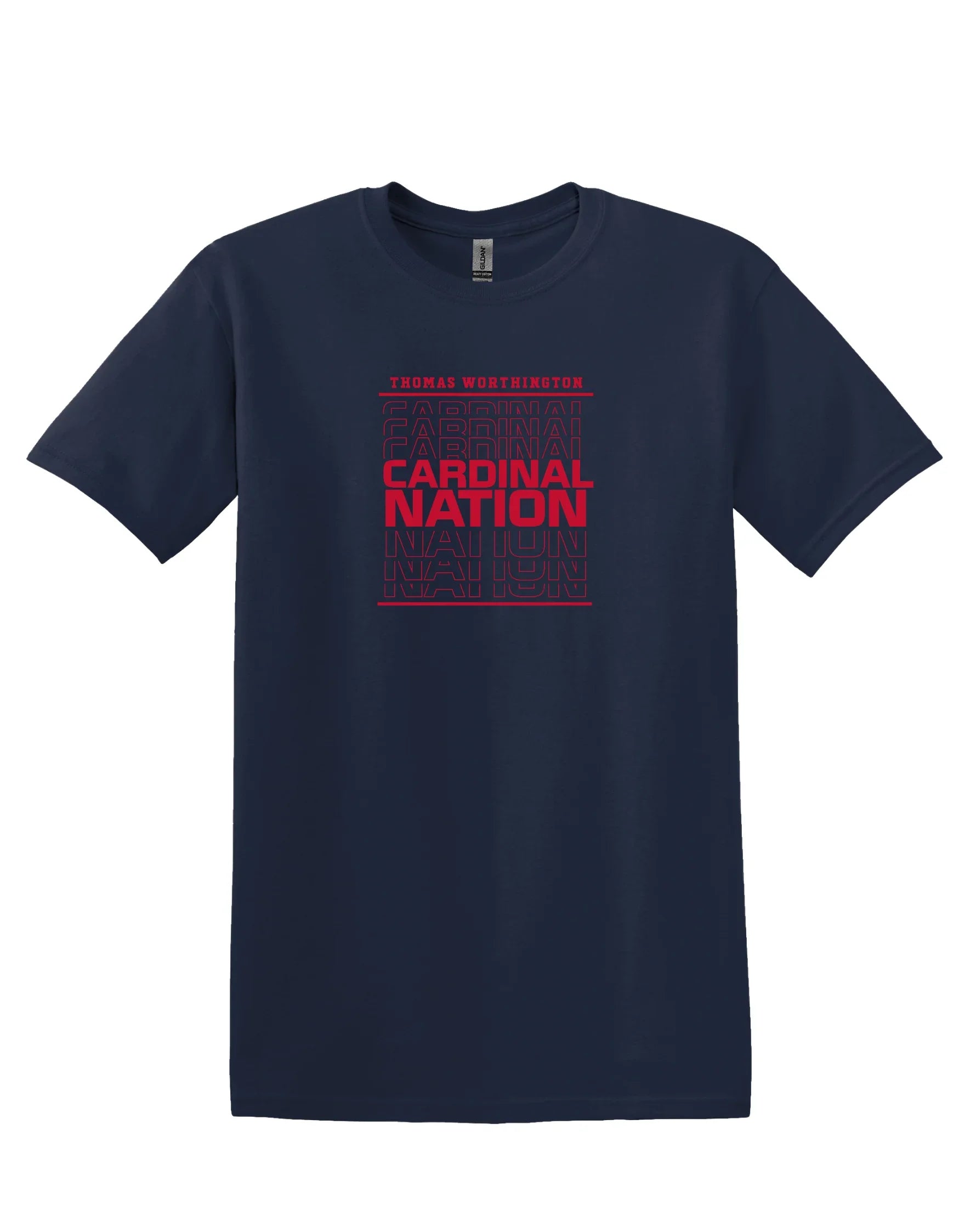 "Thomas Worthington Cardinal Nation" Unisex Softstyle Tee - Varsity92